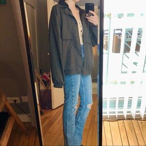 Bill Blass Vintage jacket Green Zip up windbreaker coat